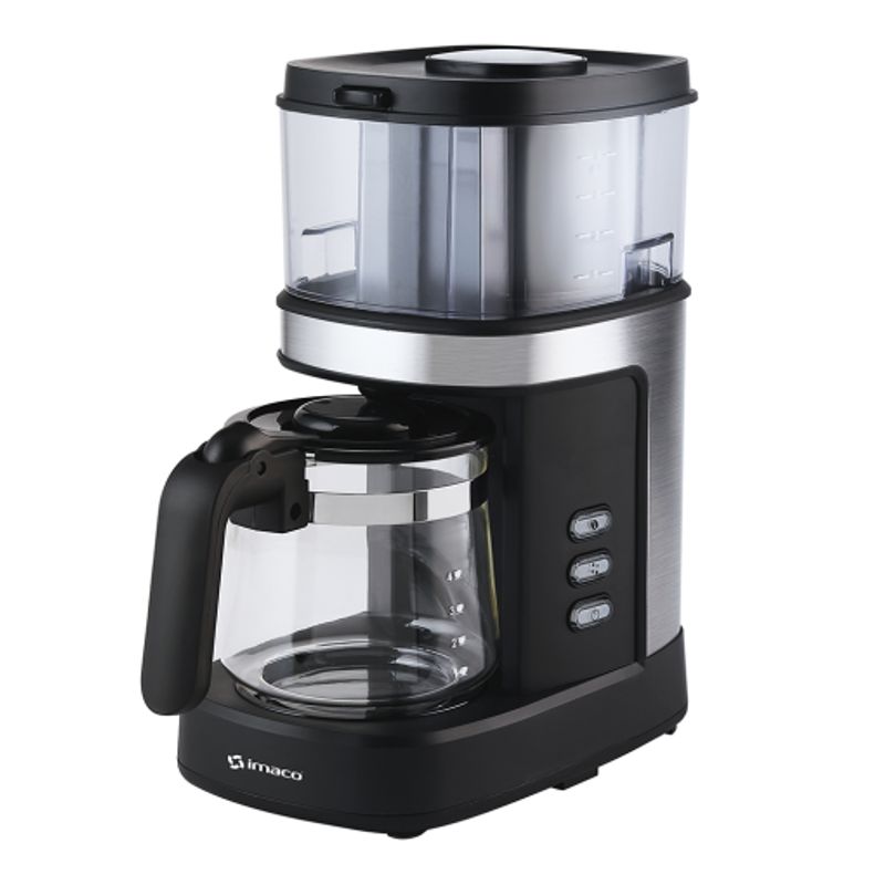 IMACO - Cafetera con Grinder Imaco 4 Tazas ICMG4070 – Negro
