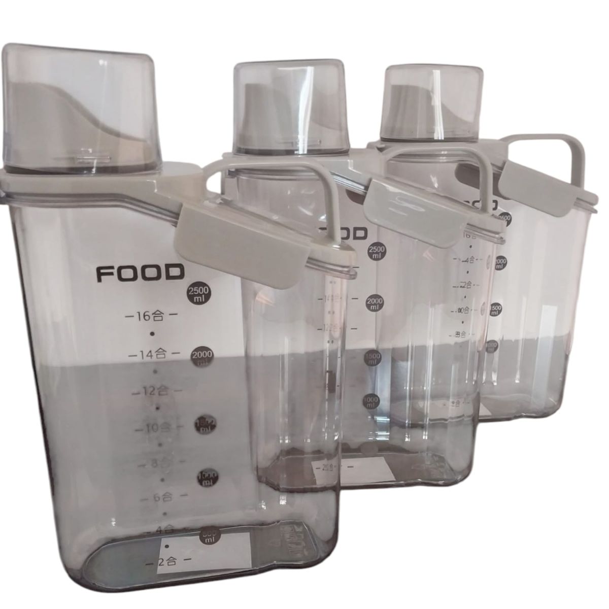 WELL BEING - COMBO 3 PAQUETES DEPÓSITOS HERMÉTICOS PARA GRANOS  I CREMAI 2800ML