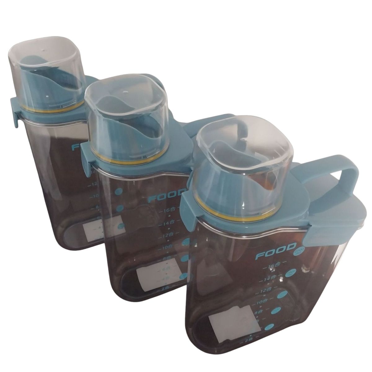 WELL BEING - COMBO 3 PAQUETES DEPÓSITOS HERMÉTICOS PARA GRANOS  I AZULI 2800ML