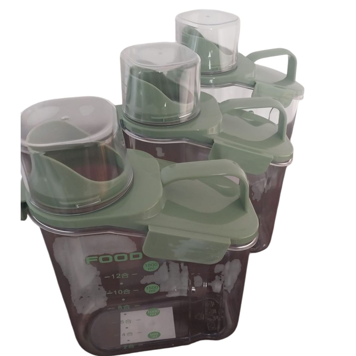 WELL BEING - COMBO 3 PAQUETES DEPÓSITOS HERMÉTICOS PARA GRANOS IVERDEI 2000ML