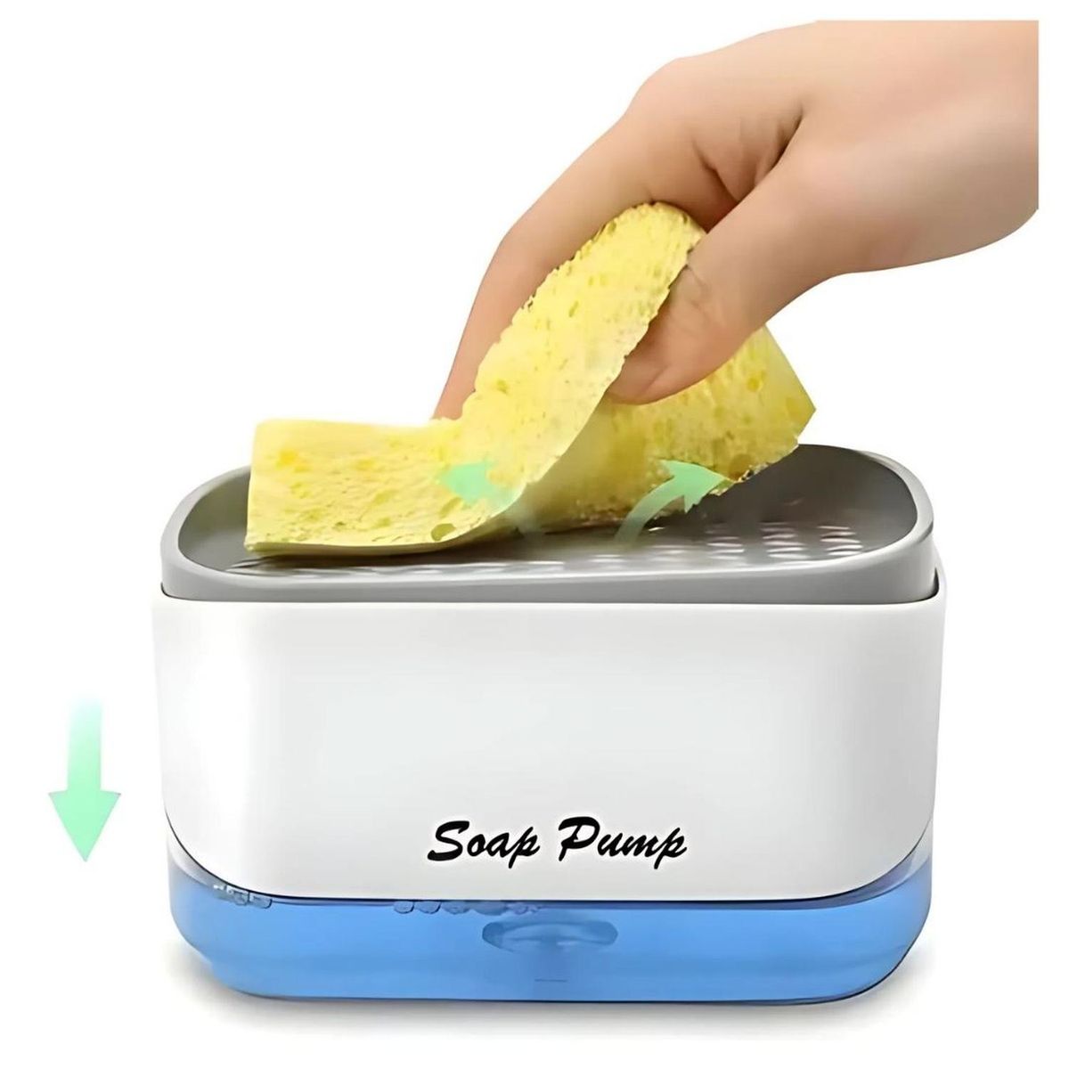 GENERICO - Dispensador de Acrílico para Lavavajillas con Porta Esponja