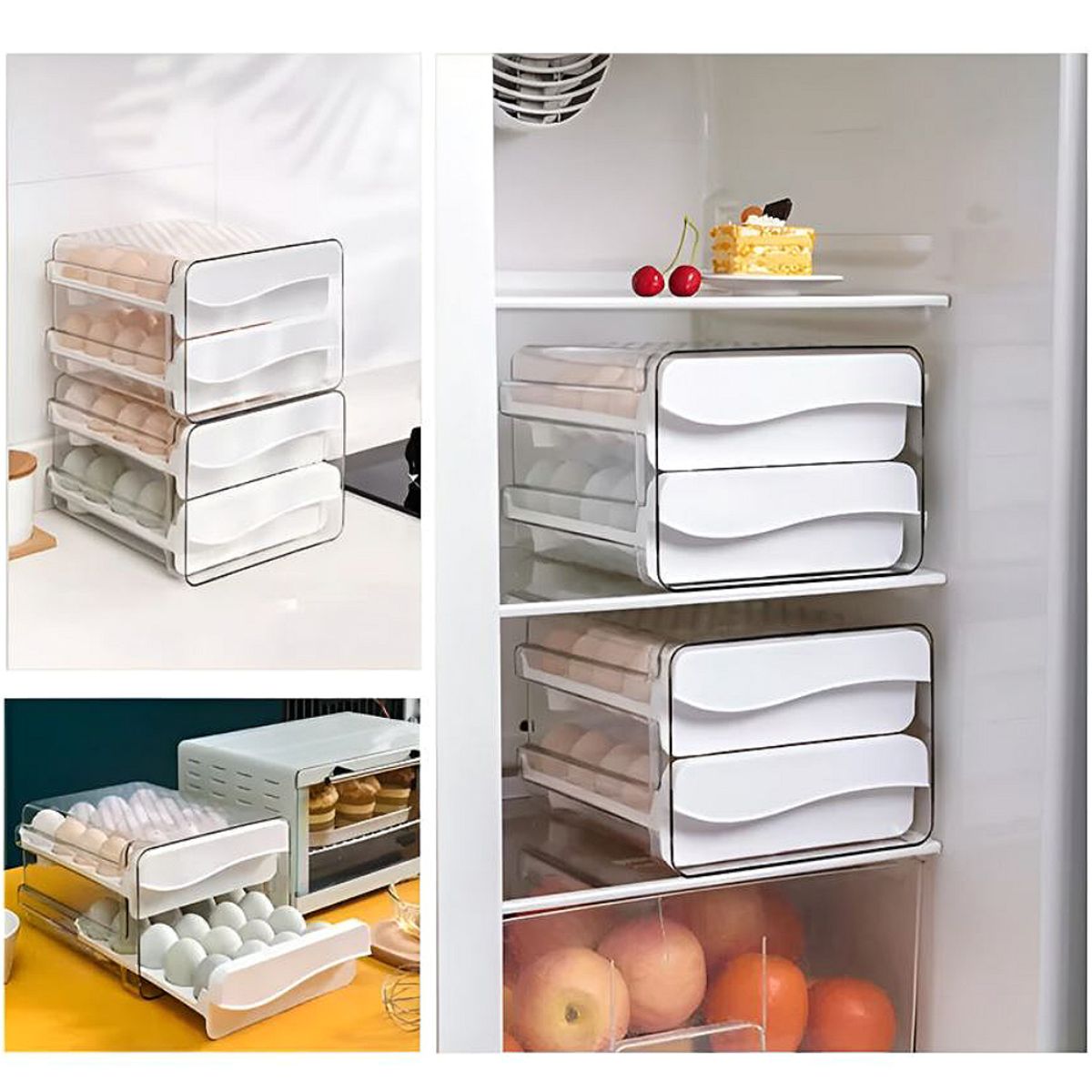 GENERICO - Porta Huevos de 2 Niveles 40 unid