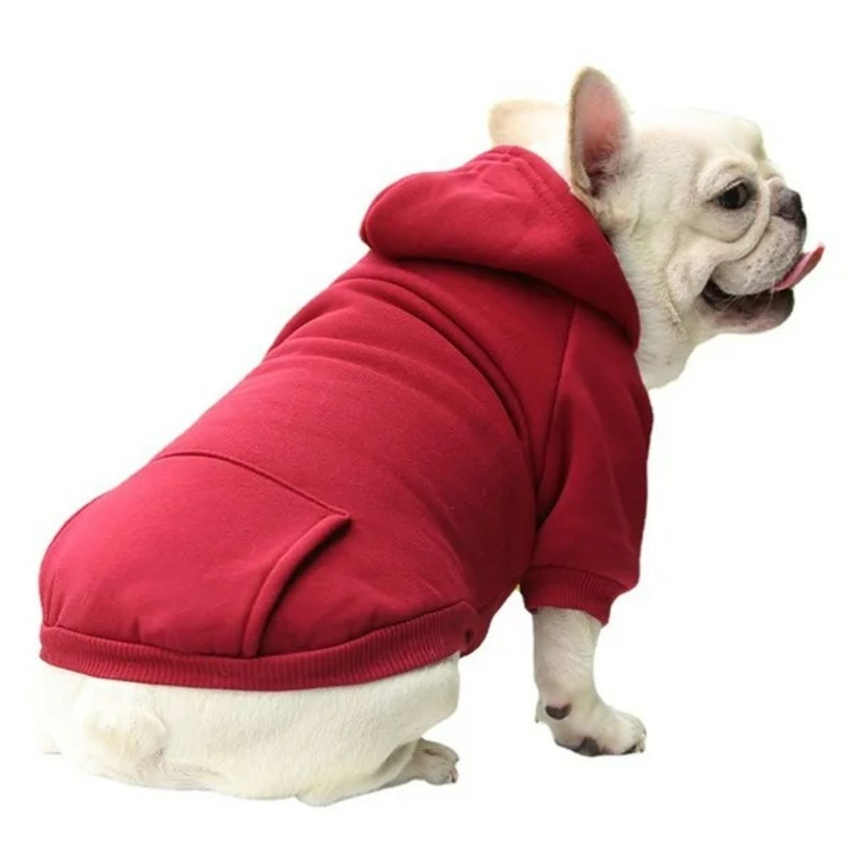 JMA - Ropa De Mascota Polera Con Capucha Talla 05 Color Rojo