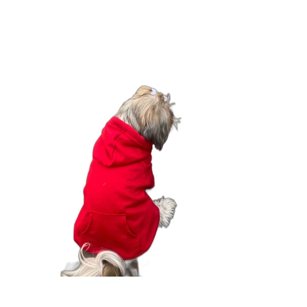 JMA - Ropa De Mascota Polera Con Capucha Talla 05 Color Rojo