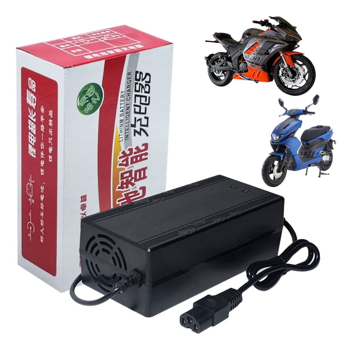 ADVANTECH - Cargador de 84V 5A Para Moto Eléctrica con Bateria Litio 72V