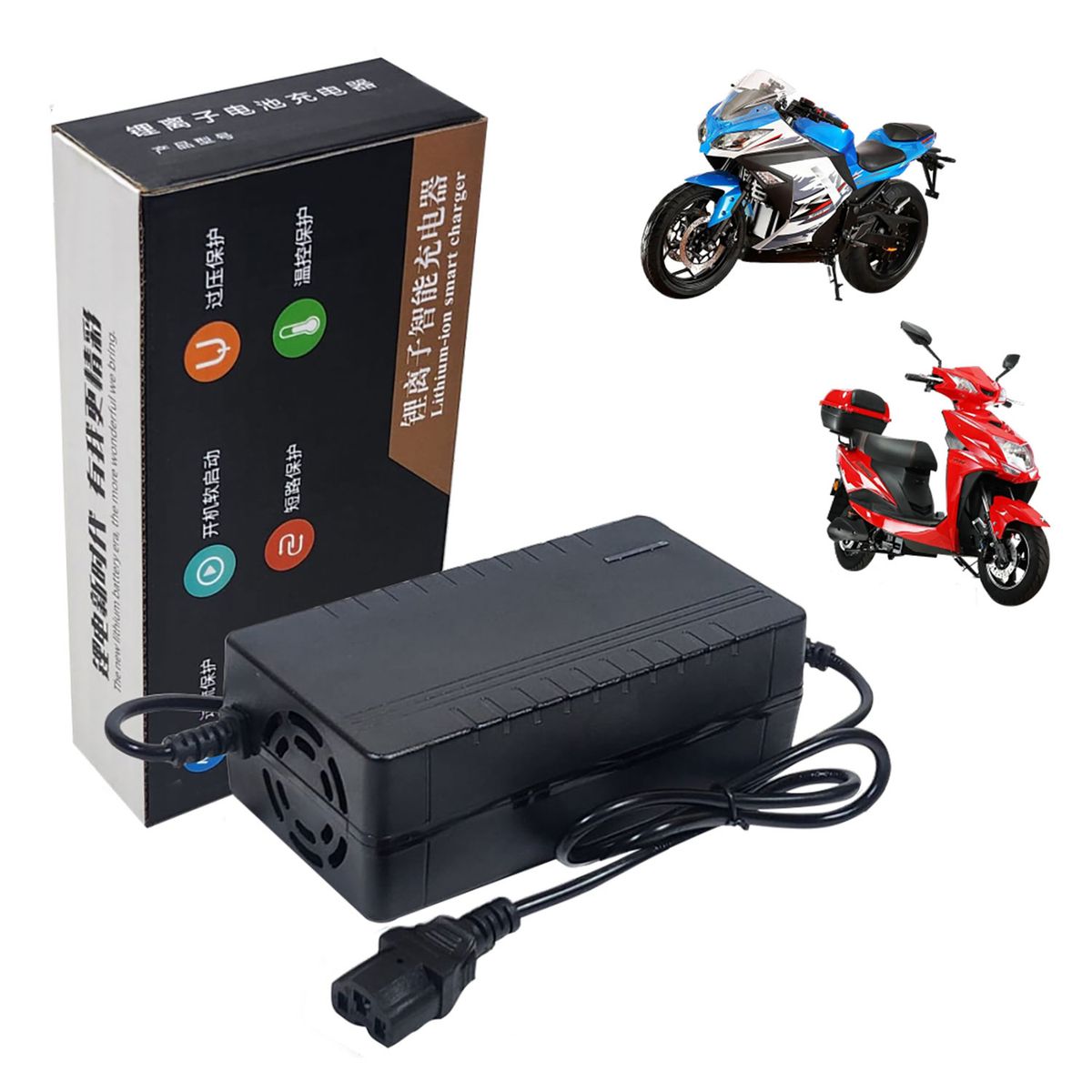 ADVANTECH - Cargador Para Moto Eléctrica de 72V Batería Litio Sal 84V 3A