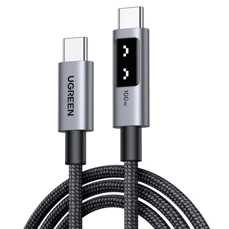 UGREEN - Cable Tipo C 2m Ugreen Usb C 100w Pd Carga Rapida Pantalla