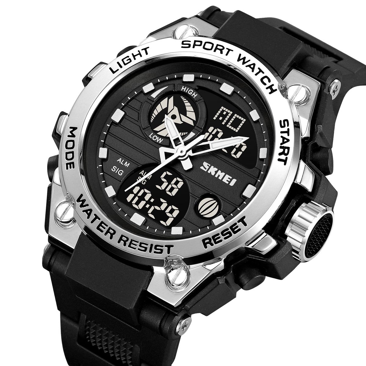 SKMEI - Reloj Skmei 2360 Negro Correa Silicona Unisex