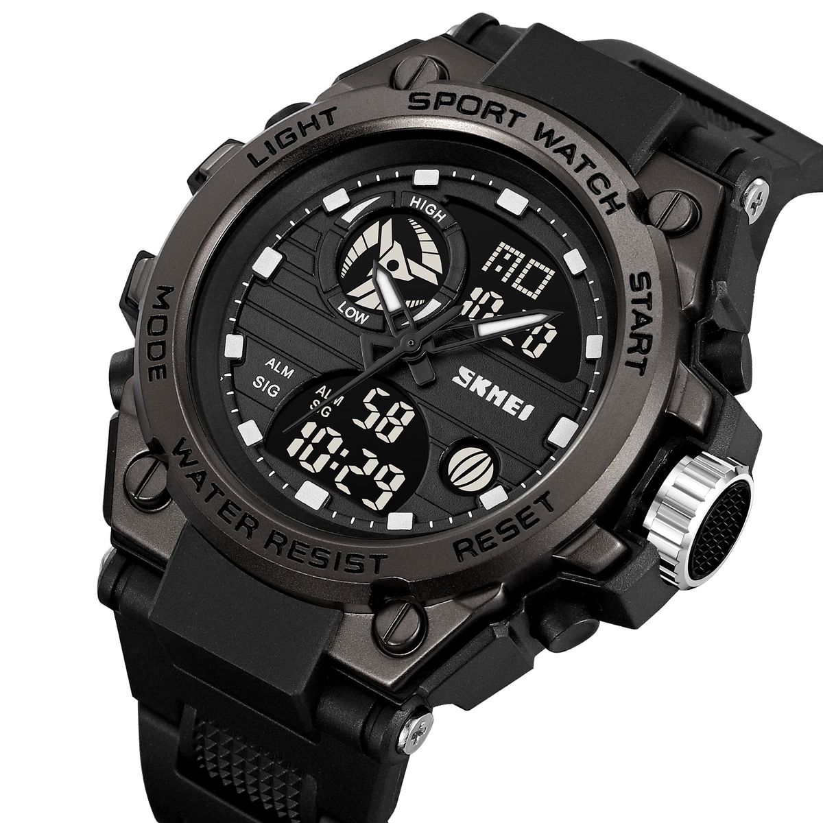 SKMEI - Reloj Skmei 2360 Negro Correa Silicona Unisex