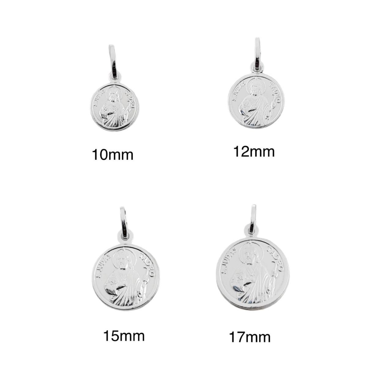 SANTORAL - Dije San Judas Tadeo Tamaños Variados - Plata