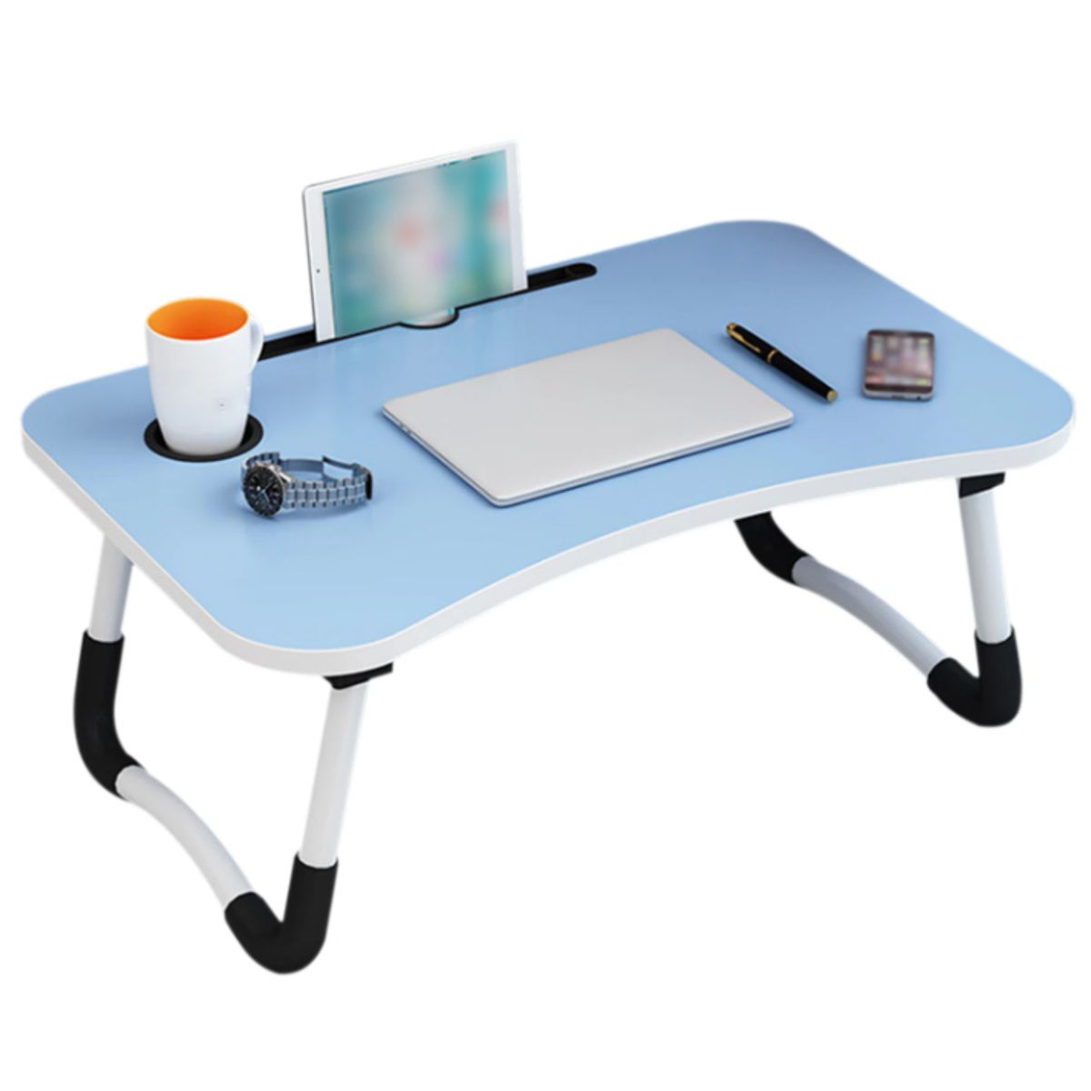 GENERICO - Mesa Para Laptop Plegable Portatil Soporte Multifuncional Celeste
