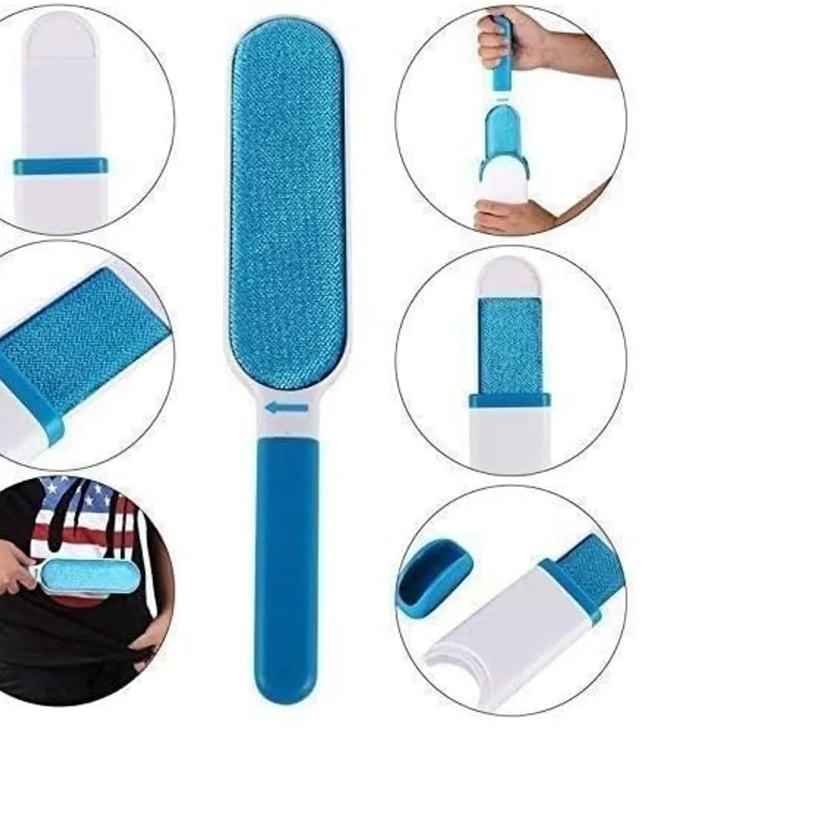 GENERICO - Cepillo Quita Pelusa Quita Pelo Mascotas Perro Muebles Ropa