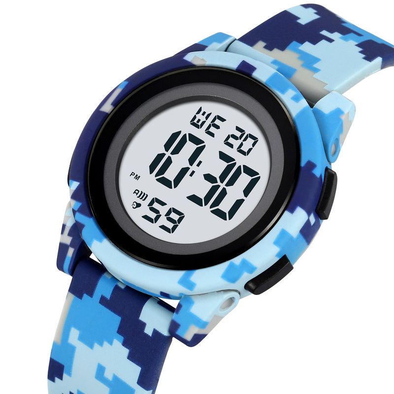 SKMEI - Reloj Skmei 2429 Camuflado verde para niños correa silicona