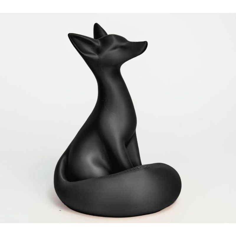 GENERICO - ADORNO EXCLUSIVO  ZORRO NEGRO 23cm x 16cm x 18cm