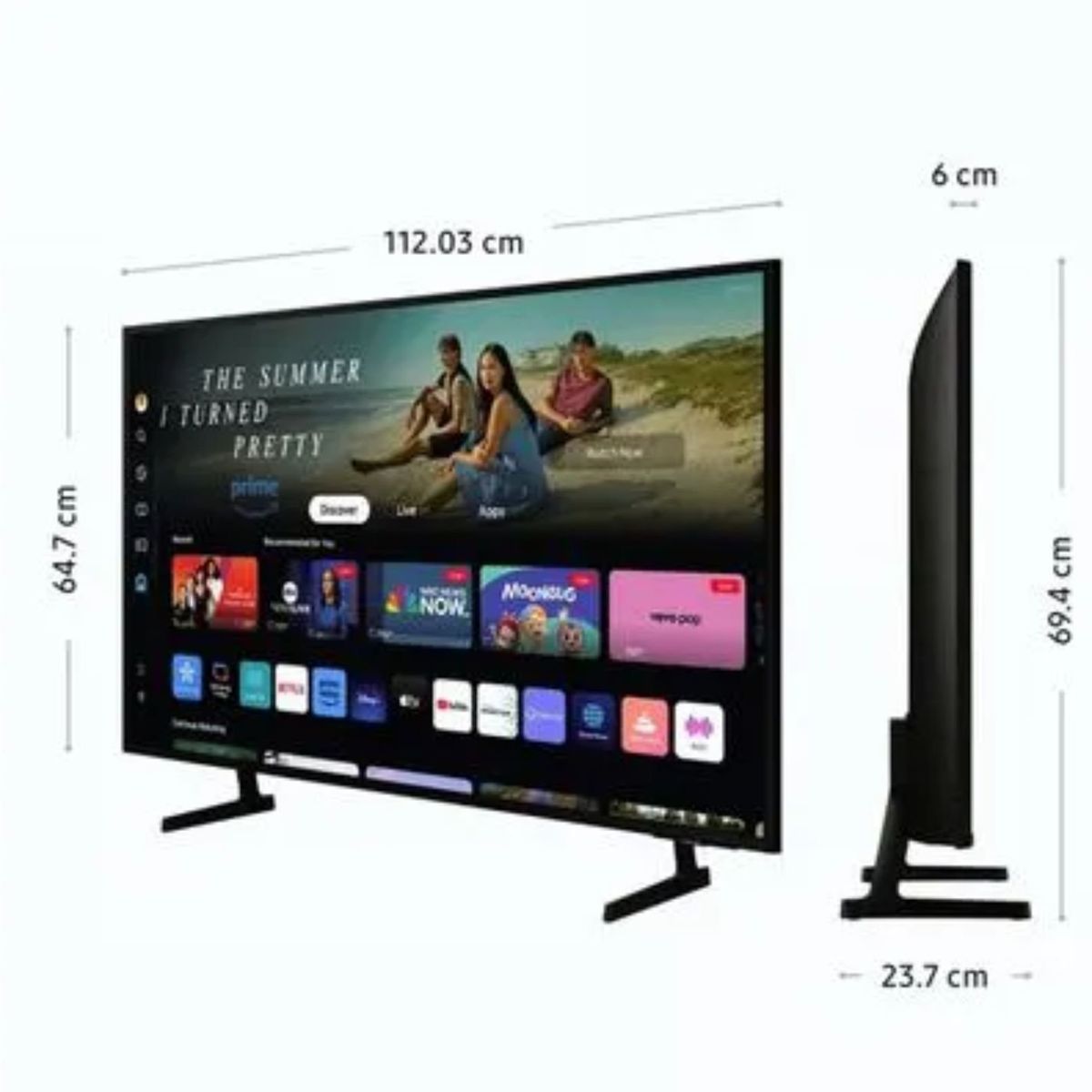 SAMSUNG - Televisor de 50" Smart Tv 4K UHD Tizen OS 2024 Samsung 50DU7000