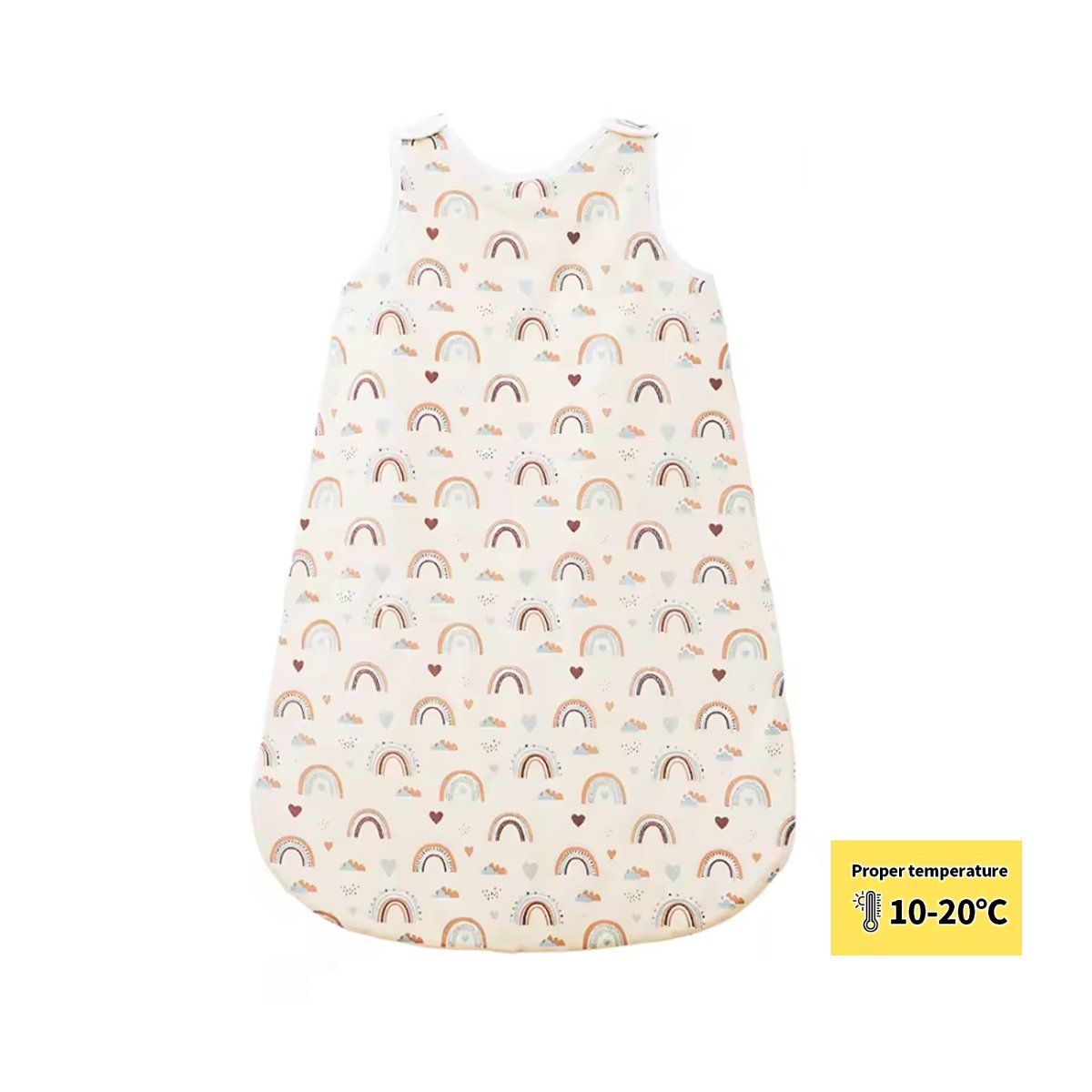 GENERICO - Pijama Saco de Dormir Algodón Bambú Talla M (hasta 85 cm)