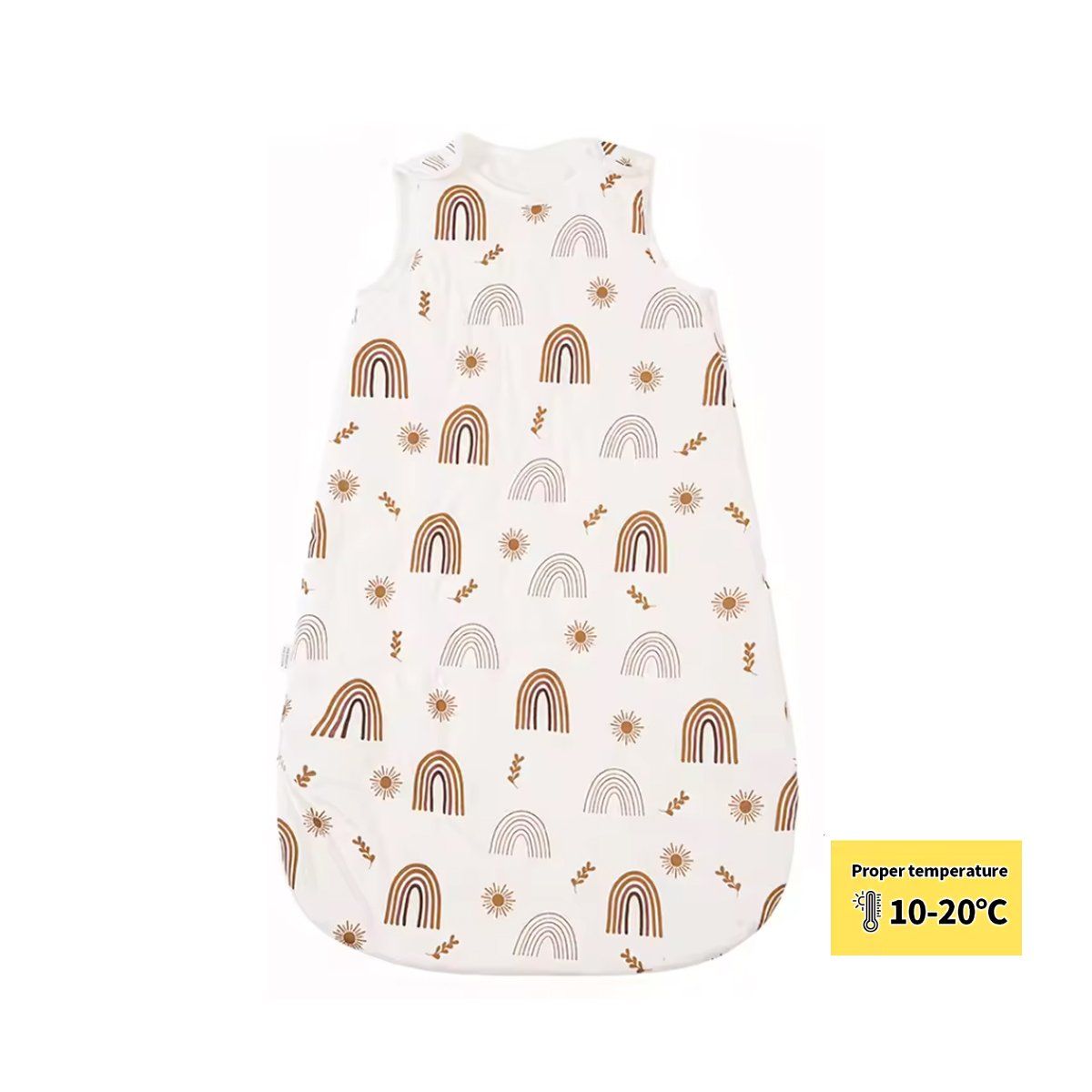 GENERICO - Pijama Saco de Dormir Algodón Bambú Talla M (hasta 85 cm)