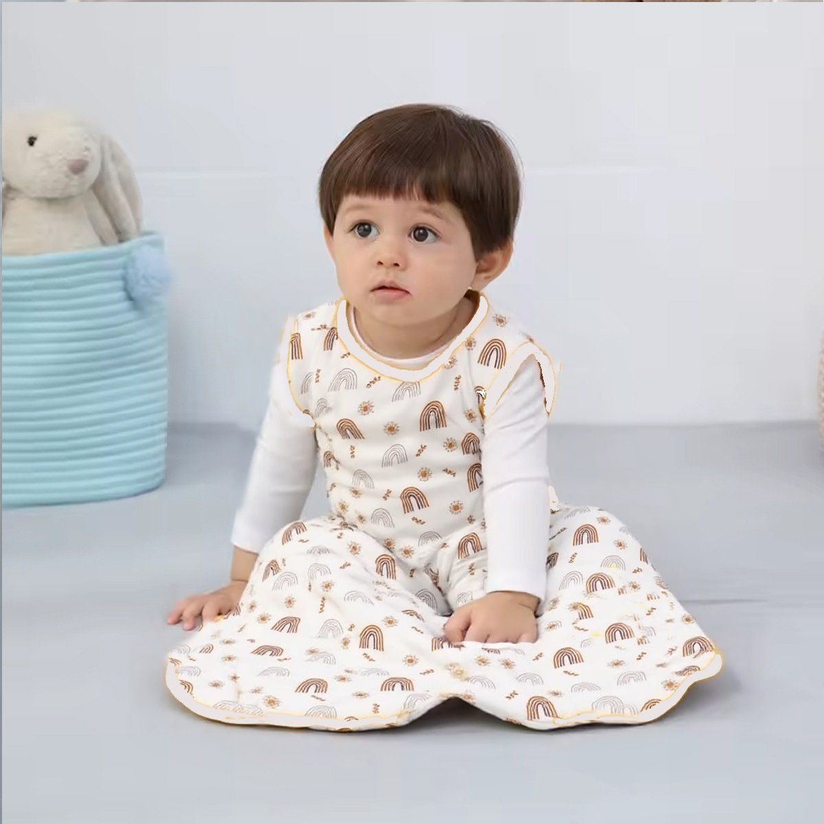 GENERICO - Pijama Saco de Dormir Algodón Bambú Talla L (hasta 95 cm)