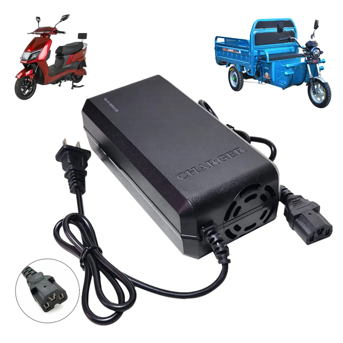 ADVANTECH - Cargador Para Moto Eléctrica de 60V 32Ah Batería Plomo Acido