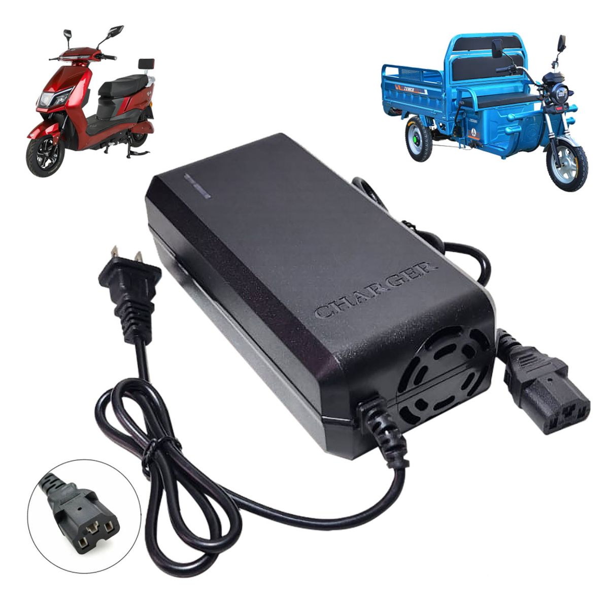 ADVANTECH - Cargador Para Moto Eléctrica de 60V 32Ah Batería Plomo Acido