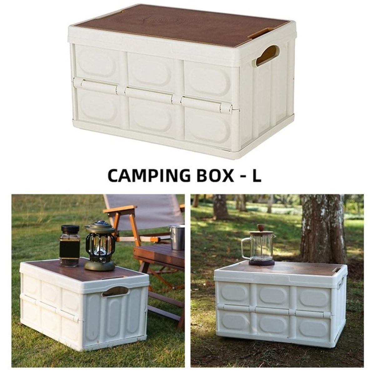 GENERICO - Caja de Almacenamiento Portatil y Plegable para Acampar