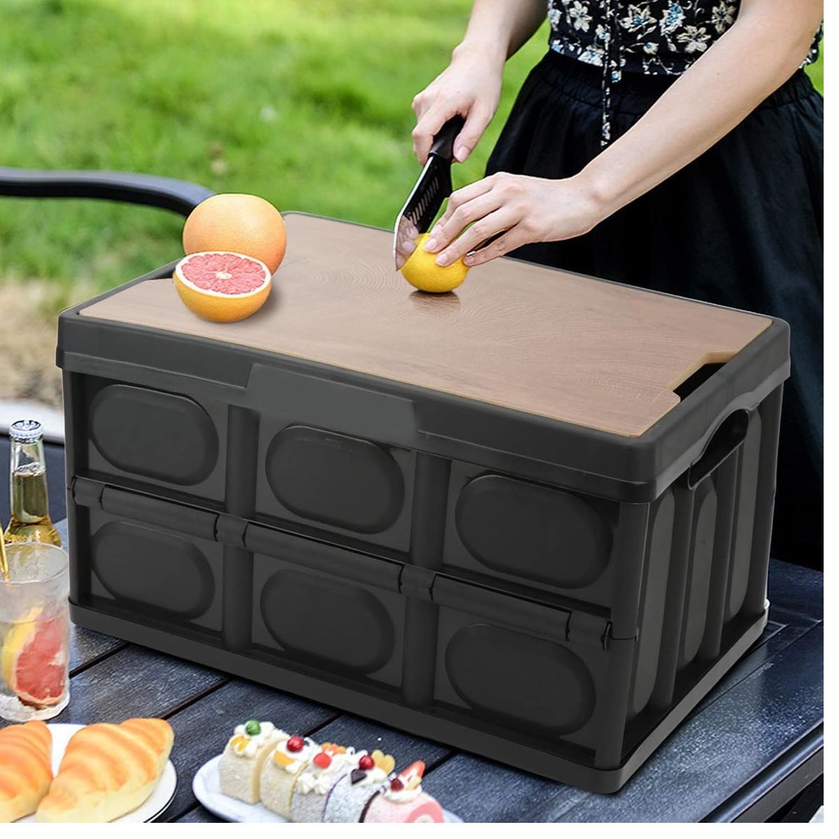 GENERICO - Caja de Almacenamiento Portatil y Plegable para Acampar