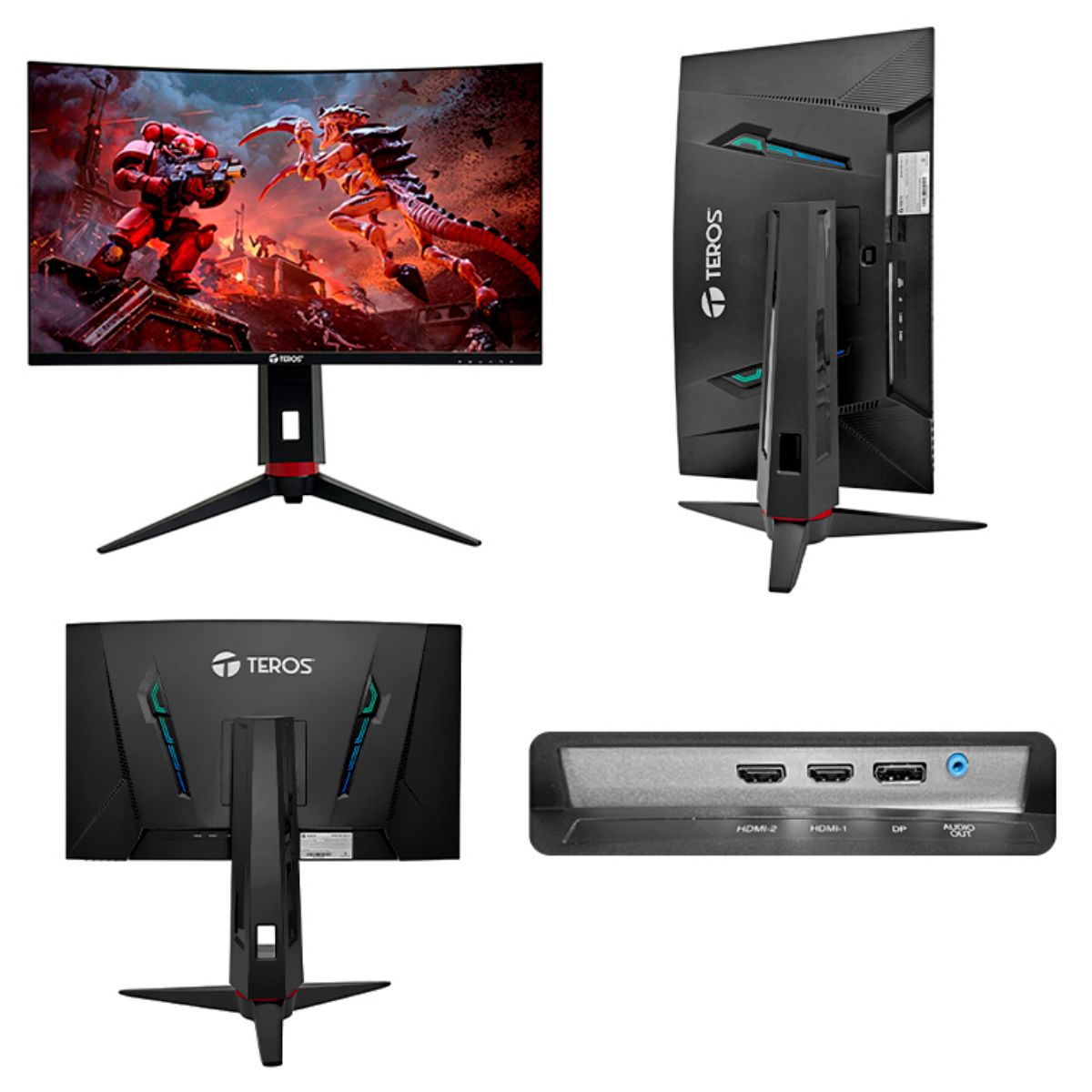 TEROS - MONITOR TEROS GAMING CURVO TE-2766G  27