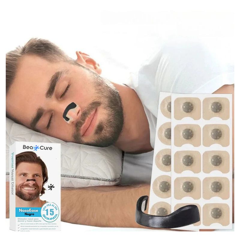 GENERICO - Tiras Nasales Magnéticas Antironquidos x 15 pares