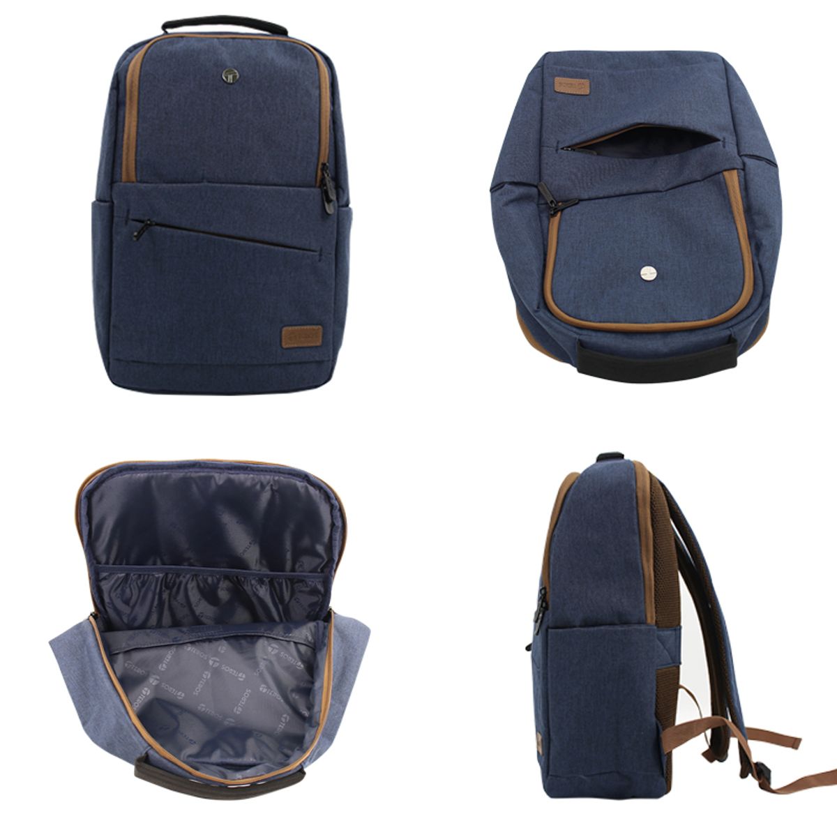 TEROS - Mochila Teros 10 BOLSILLOS, Poliéster, notebook hasta 15 pulg