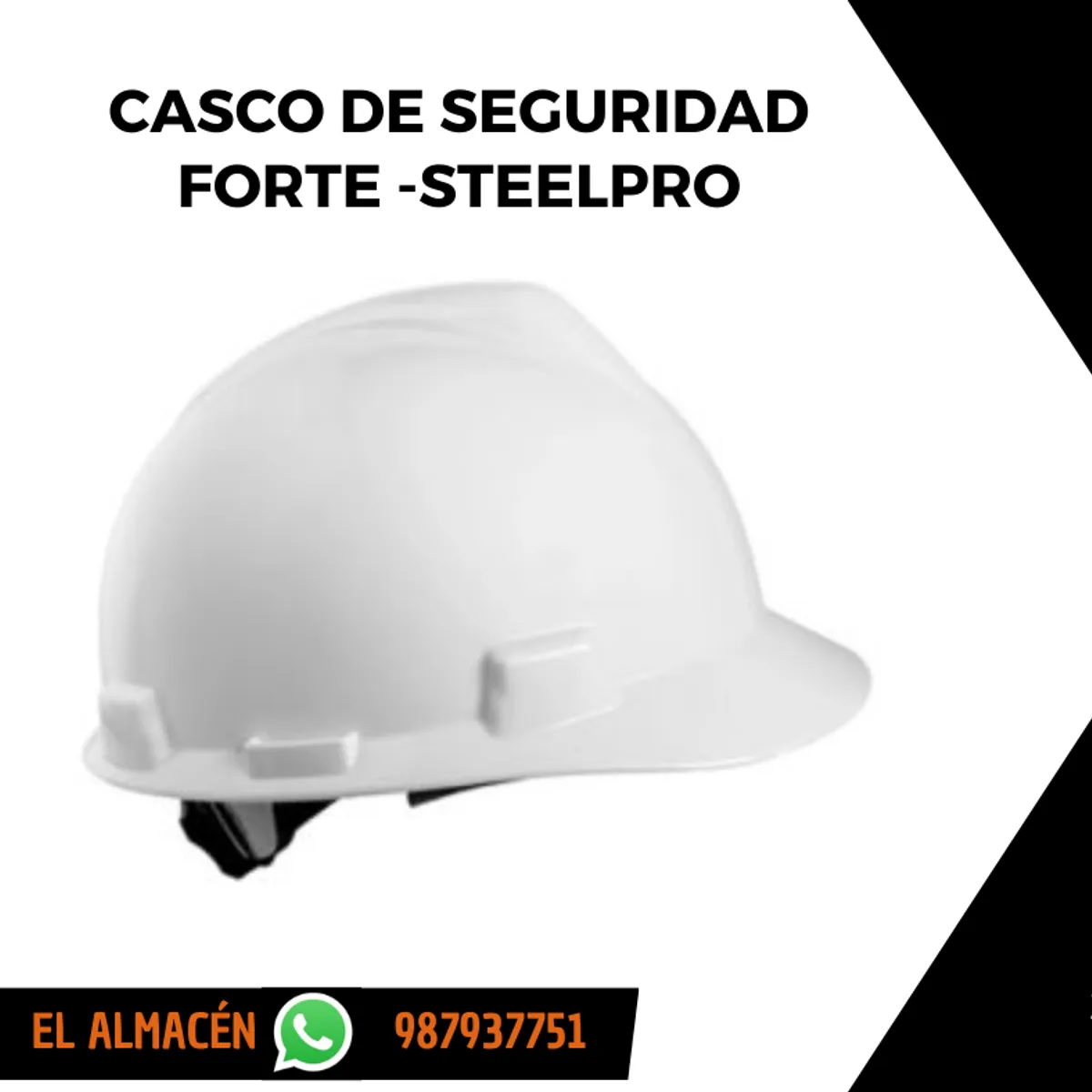 FORTE - CASCO DE SEGURIDAD - FORTE - COLOR BLANCO ( PACK x 3 UNID )