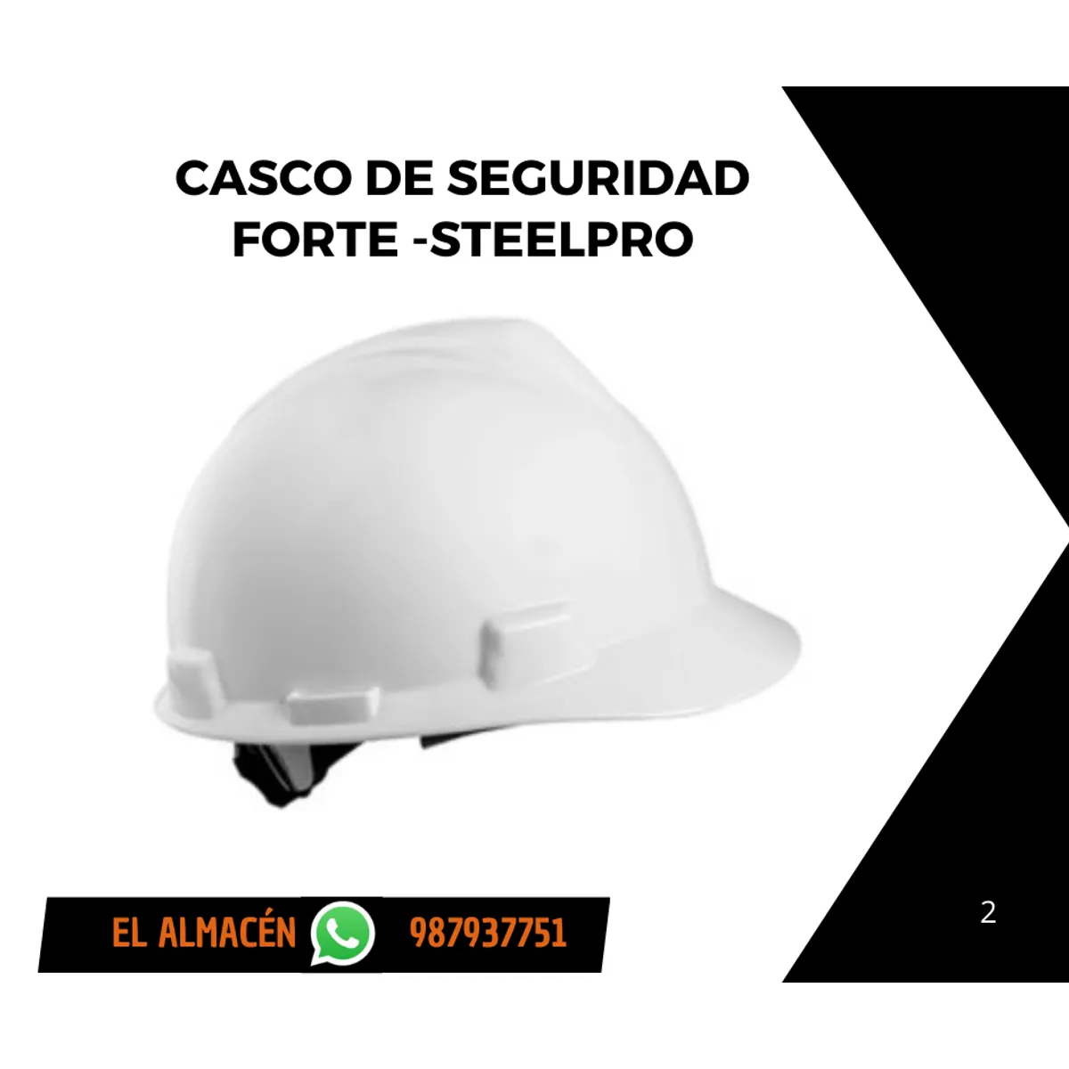 FORTE - CASCO DE SEGURIDAD - FORTE - COLOR BLANCO ( PACK x 3 UNID )