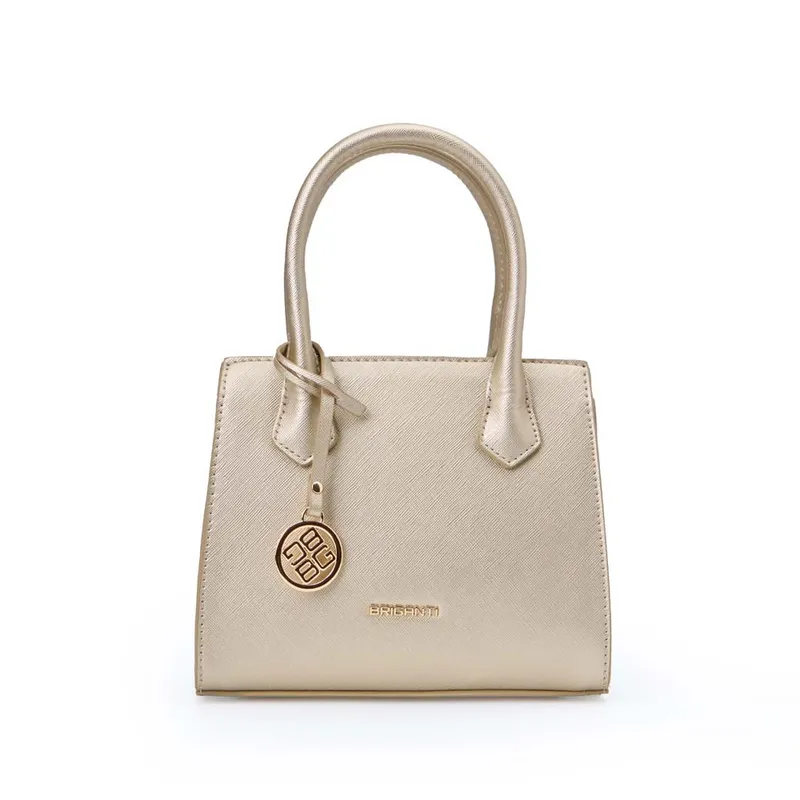 VIALE - Cartera Satchel BRI-CM2518 Dorado Briganti