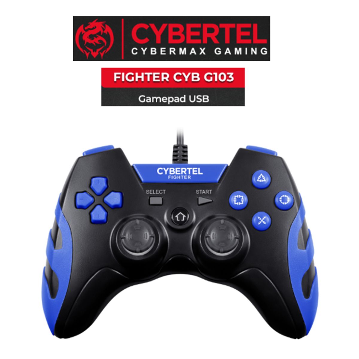 CYBERTEL - Mando Gamepad FIGHTER CYB G103 USB CYBERTEL