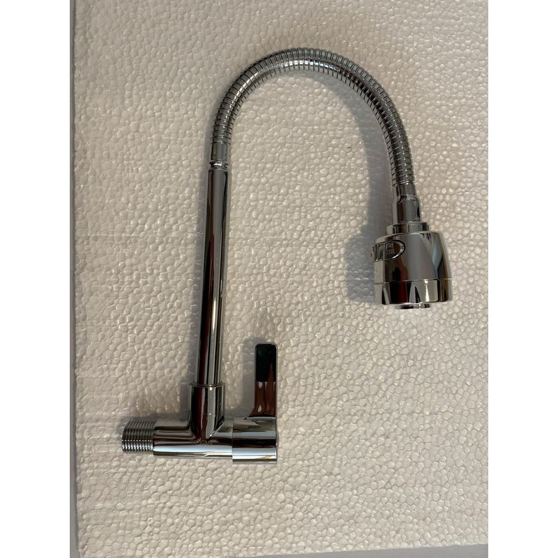 PGW - Grifo Cocina crotación-Acero Inoxidab-Tipo Ganso-Ppared Plateado Brillante