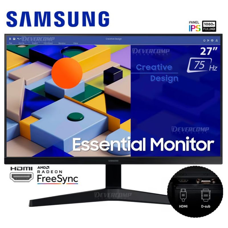 SAMSUNG - Monitor Samsung LS27C310EALXPE  27 FHD IPS
