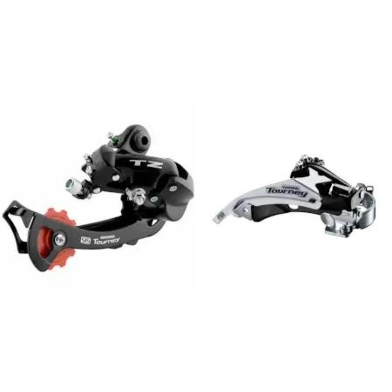 SHIMANO - DESCARRILALDOR SHIMANO TZ + DESVIADOR MEGA DOBLE TIRO BCICI