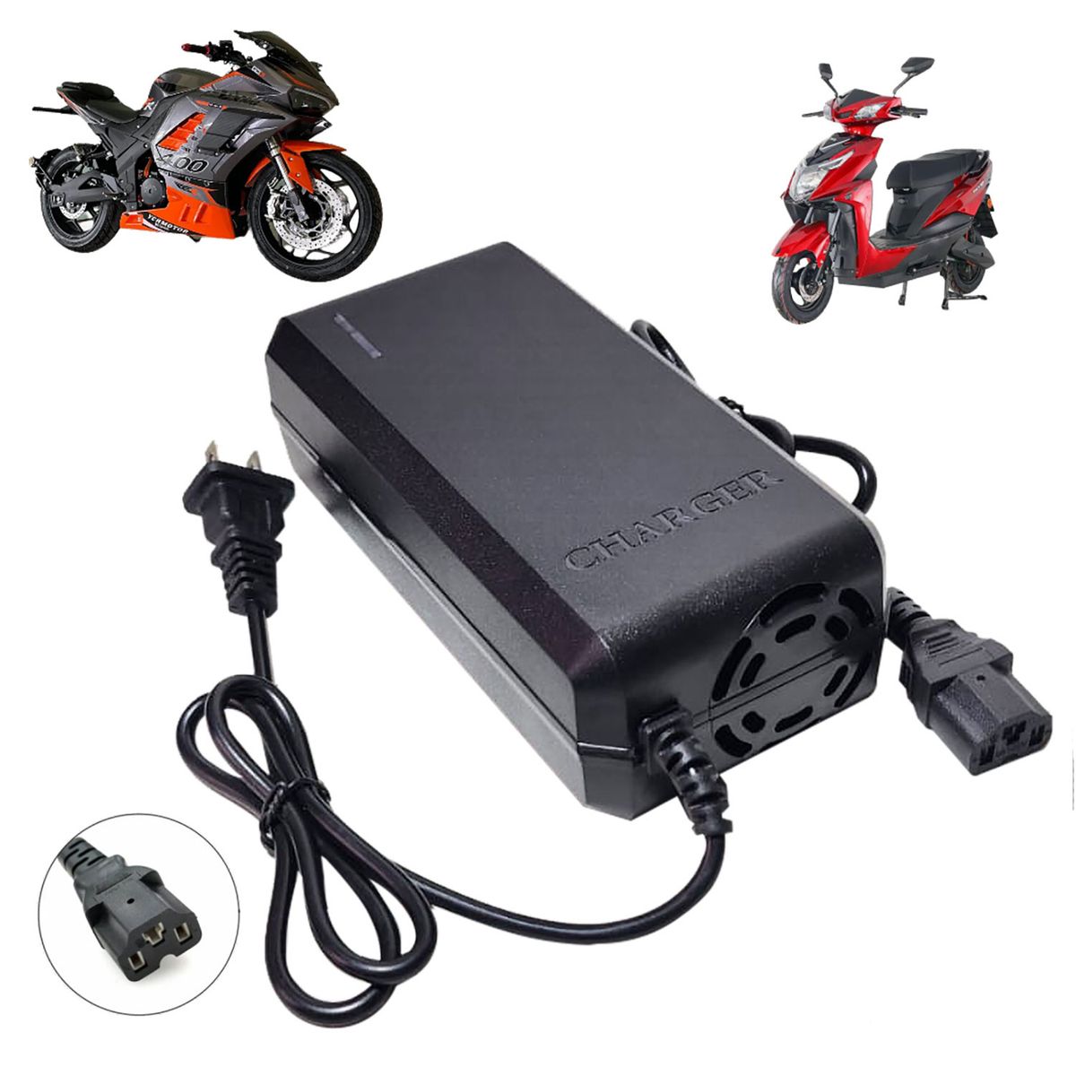 ADVANTECH - Cargador 72V 30Ah Para Moto Eléctrica Batería Plomo Acido