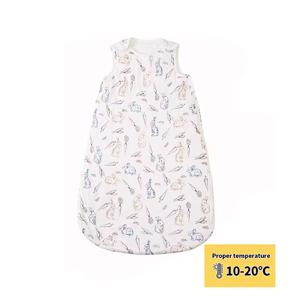 GENERICO - Pijama Saco de Dormir Algodón Bambú Talla L (hasta 95 cm)