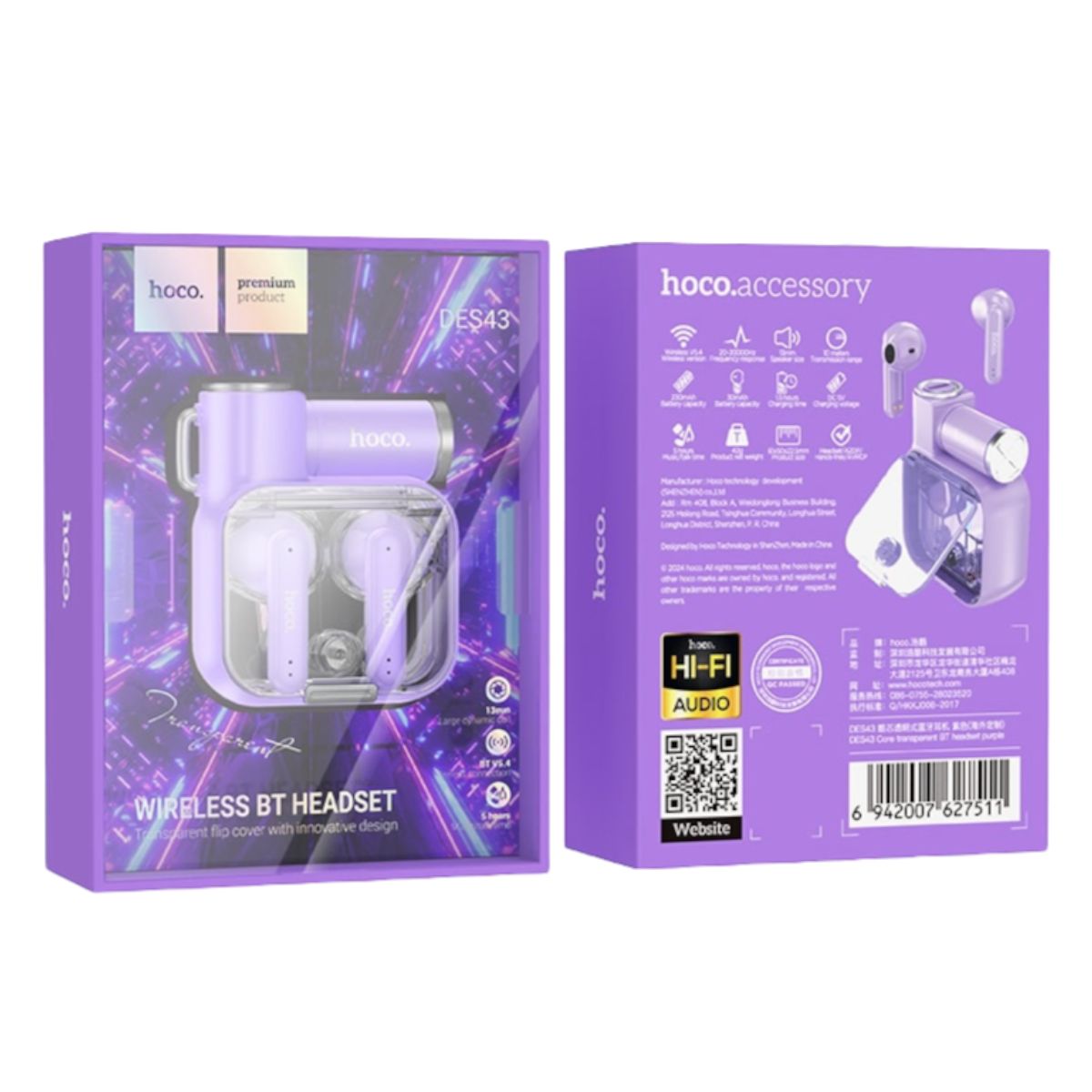 HOCO - Audífonos Inalámbricos Bluetooth HOCO DES43