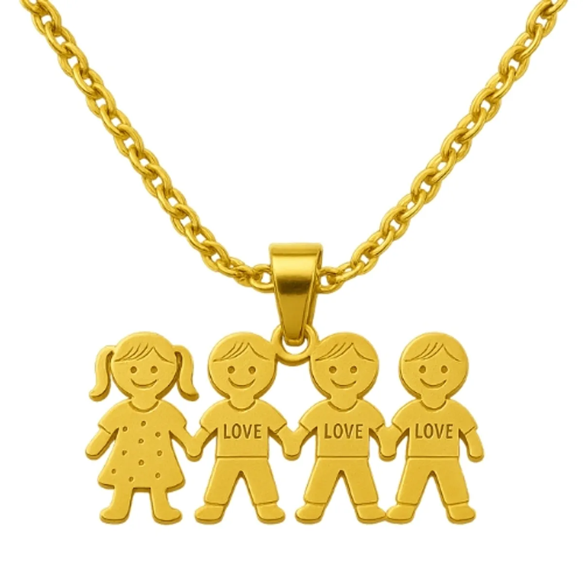 GENERICO - Collar Niños Familia para Mujer