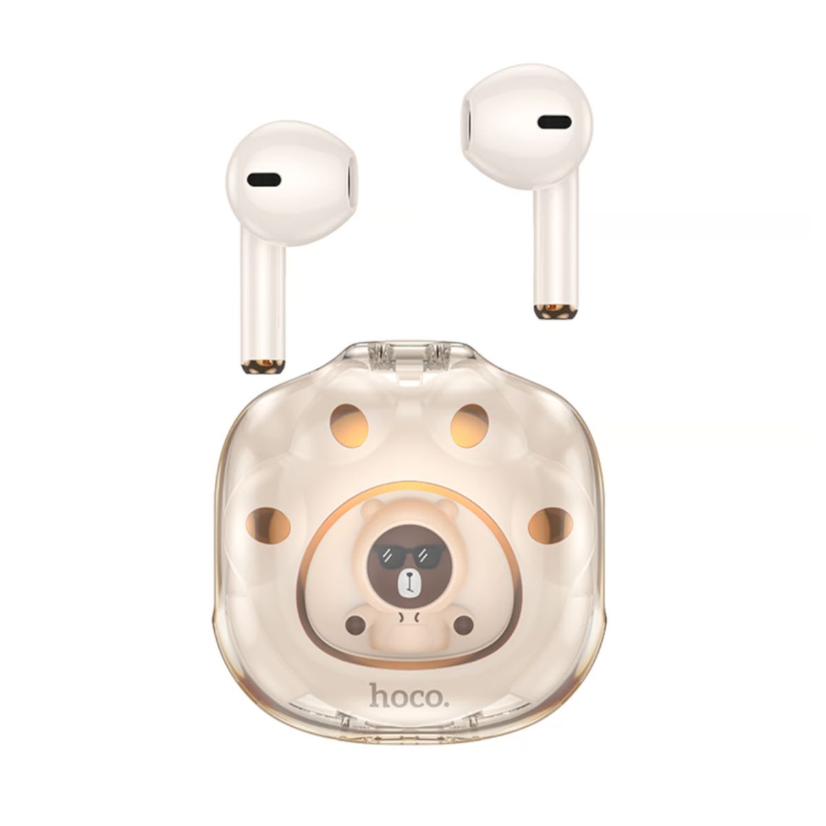 HOCO - Audífonos Inalambbricos Bluetooth HOCO DES36 Cool Bear Beige