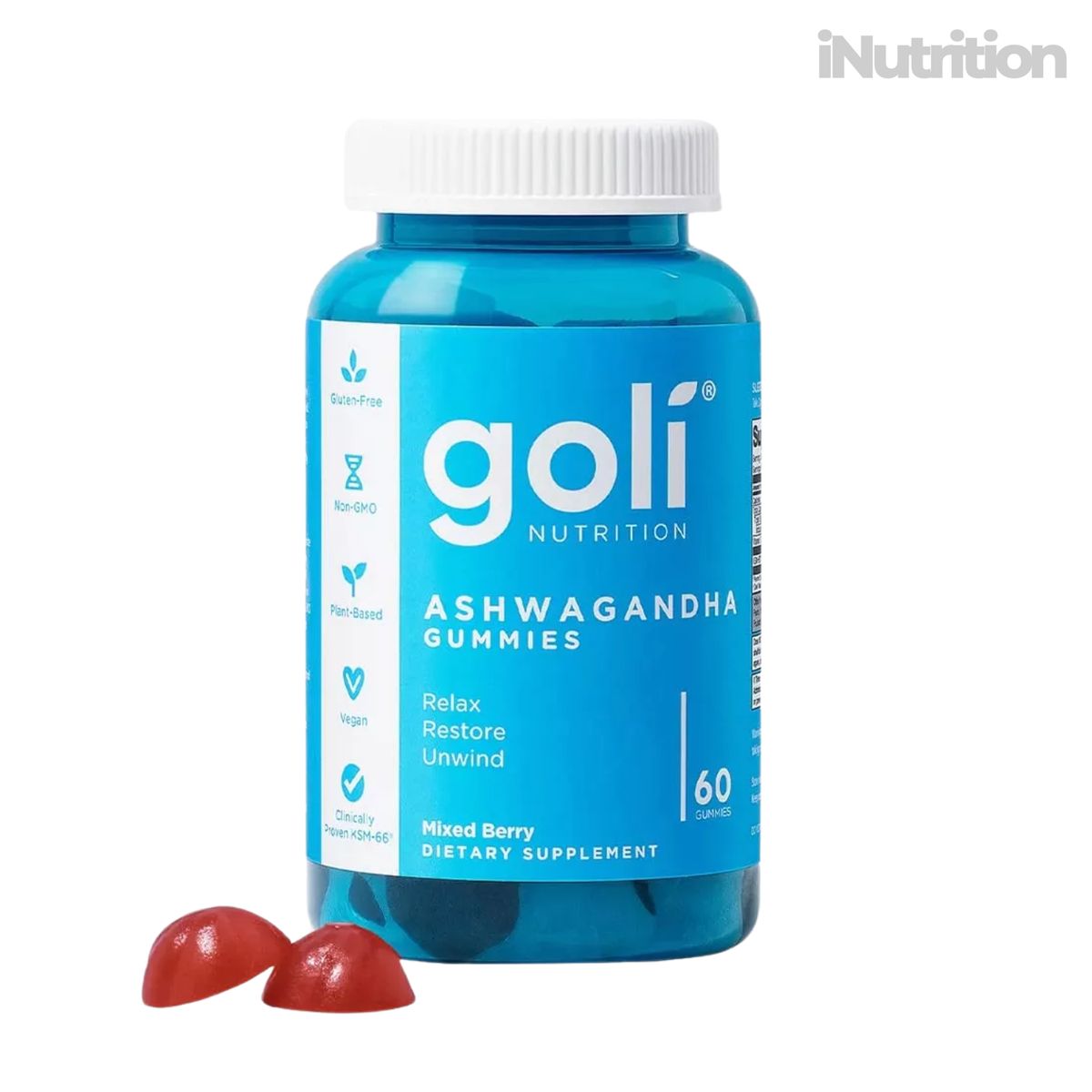 GOLI NUTRITION - GOLI ASHWAGANDHA EN GOMITAS - 60 GOMITAS