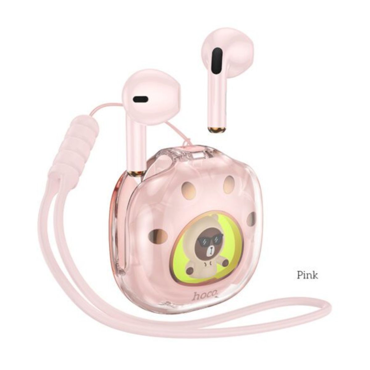 HOCO - Audífonos Bluetooth HOCO DES36 Cool Bear  Rosado