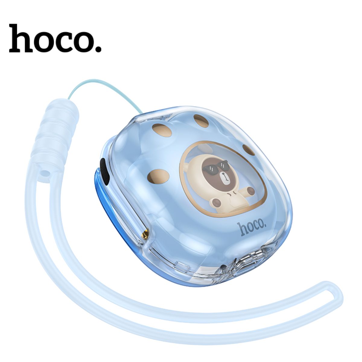 HOCO - Audífonos Bluetooth HOCO DES36 Cool Bear  Celeste
