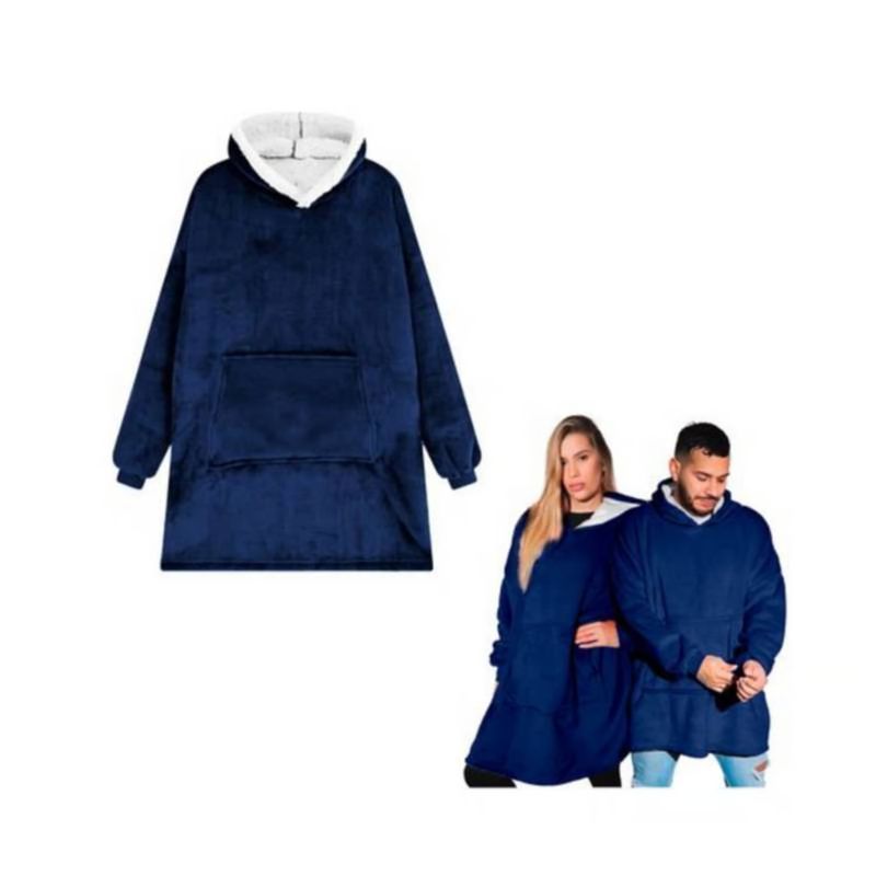 OEM - HUGGLE HODDIE POLERON COLOR - AZUL