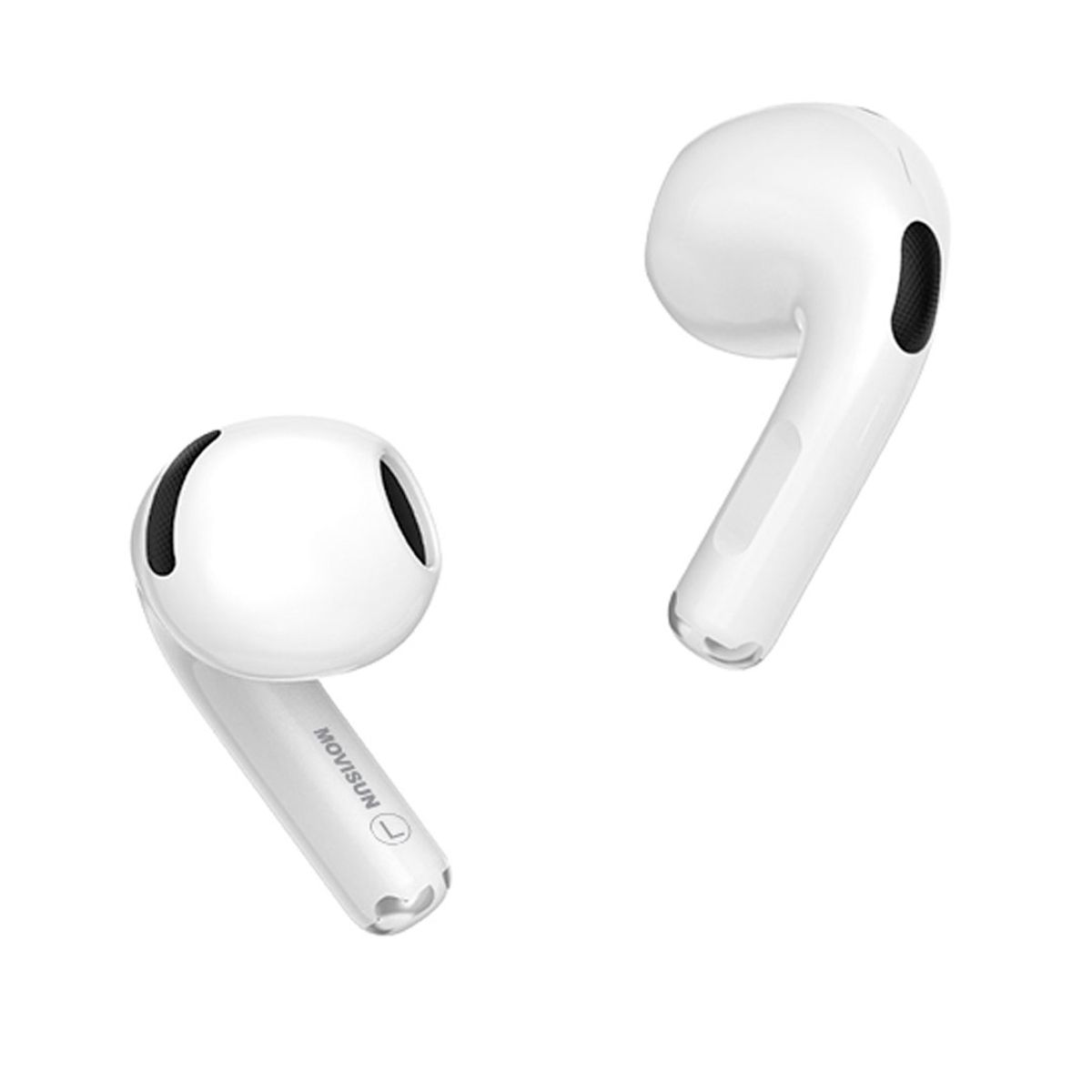 MOVISUN - Audífonos MOVISUN T 17 TWS con Modo Juego y Carga Rápida blanco