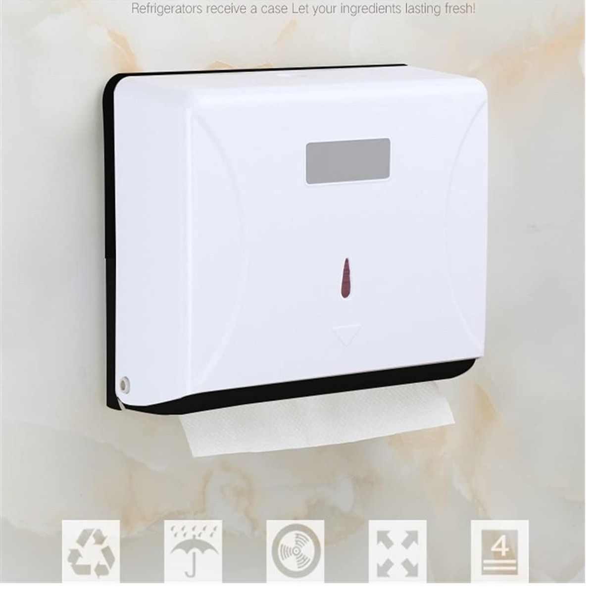 GENERICO - Dispensador de Papel Interfoliado Para Baño Oficina U Otros