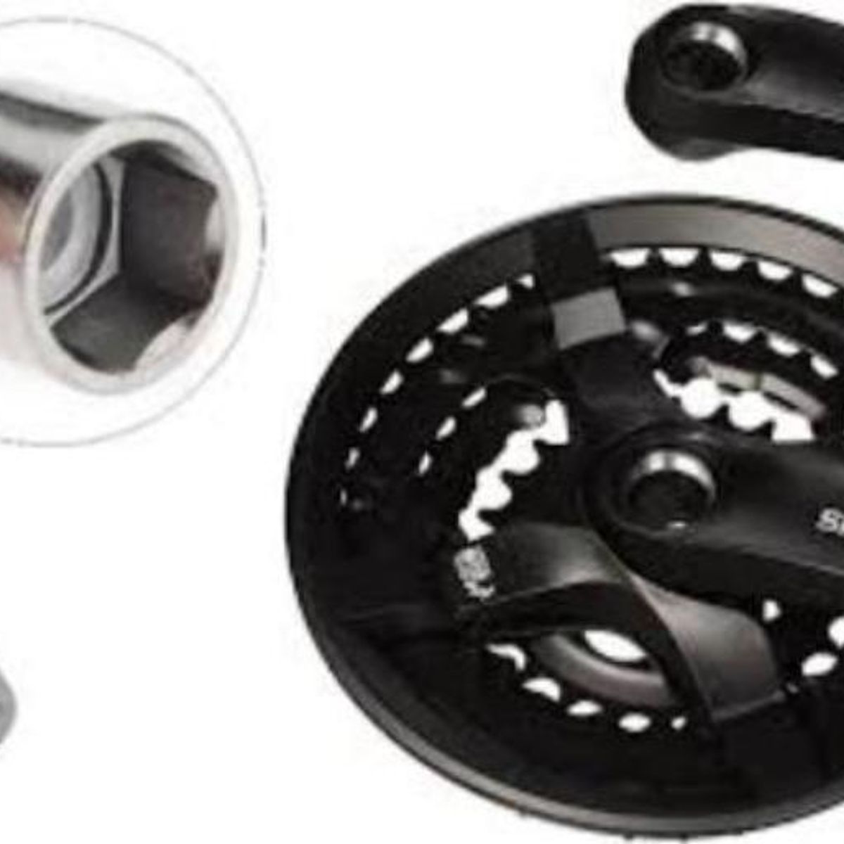 SHIMANO - Catalina shimano triplato + extractor de biela bicicleta