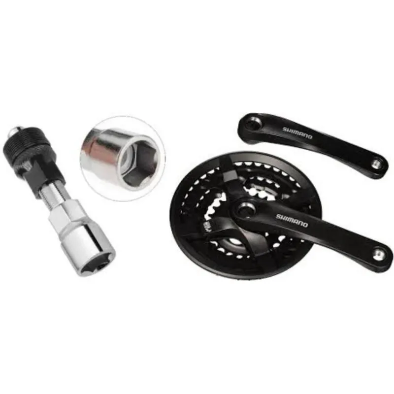 SHIMANO - Catalina shimano triplato + extractor de biela bicicleta