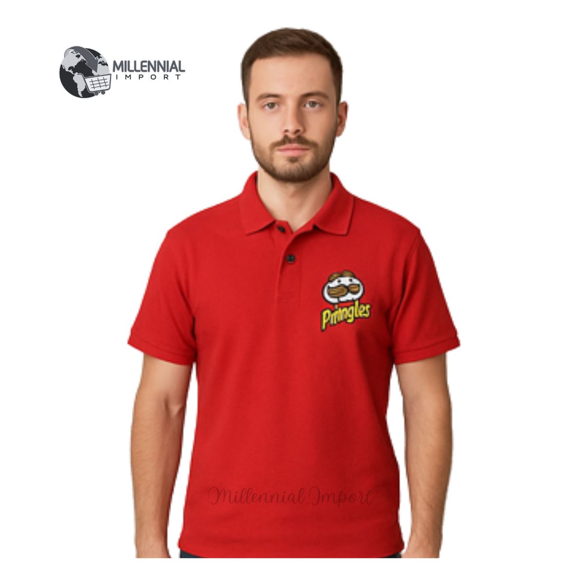 GENERICO - Polo Camisero Hombre Algodón con Bordado